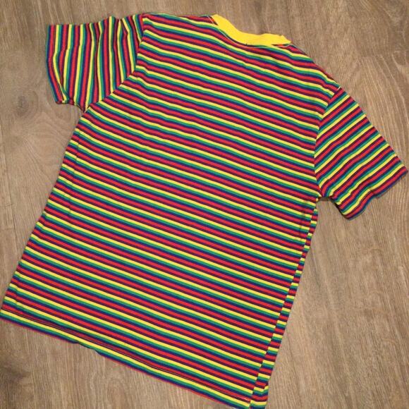 Polaroid Rainbow striped T-shirt adult Large - Picture 2 of 5